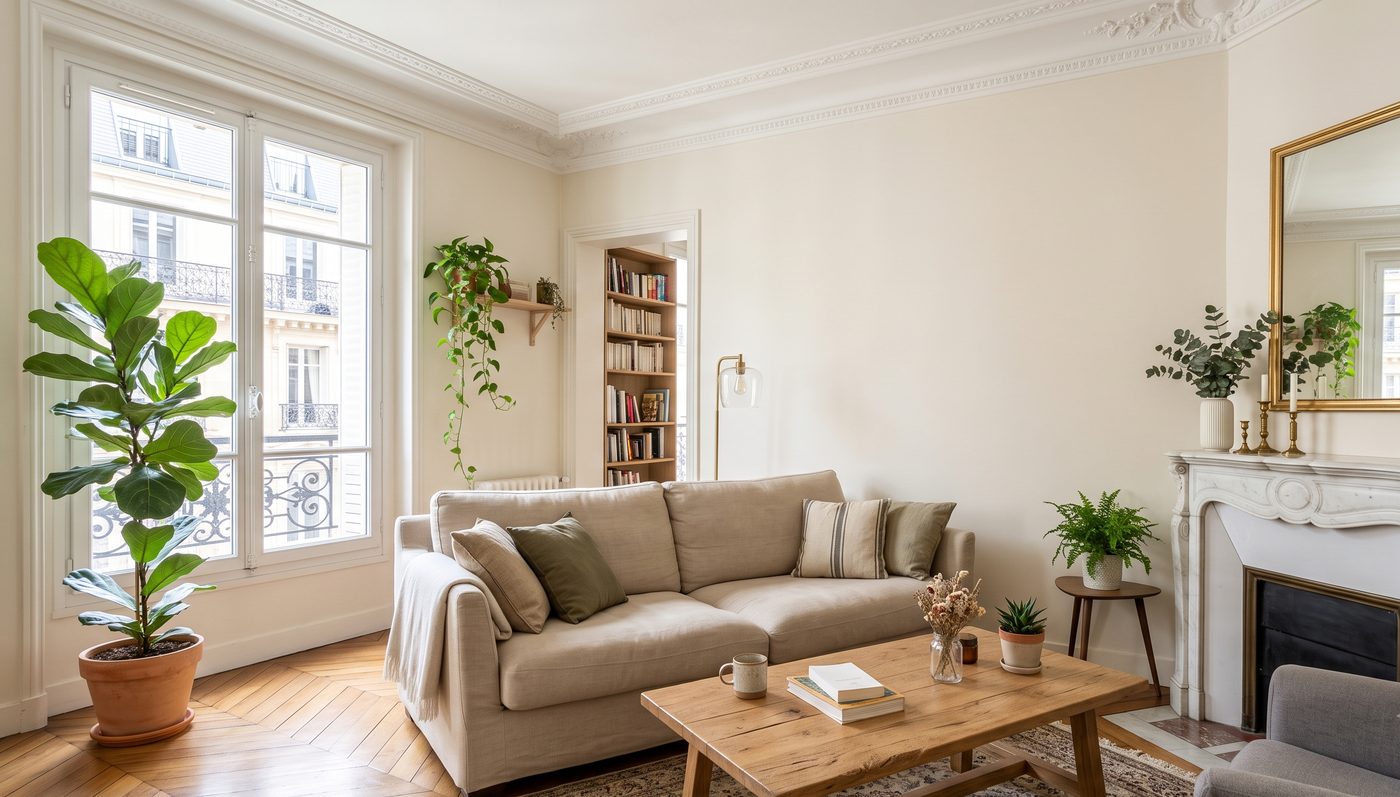Cuisine et séjour rénovés, Paris 17e